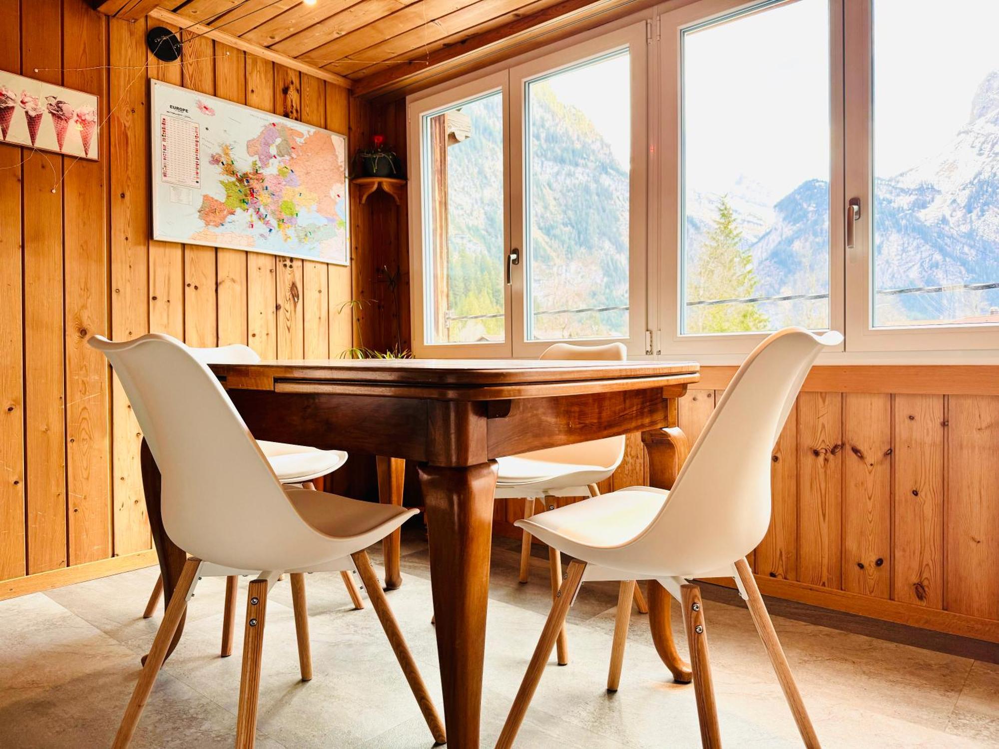 Cozy Apartment In Vintage House In Kandersteg Exteriör bild