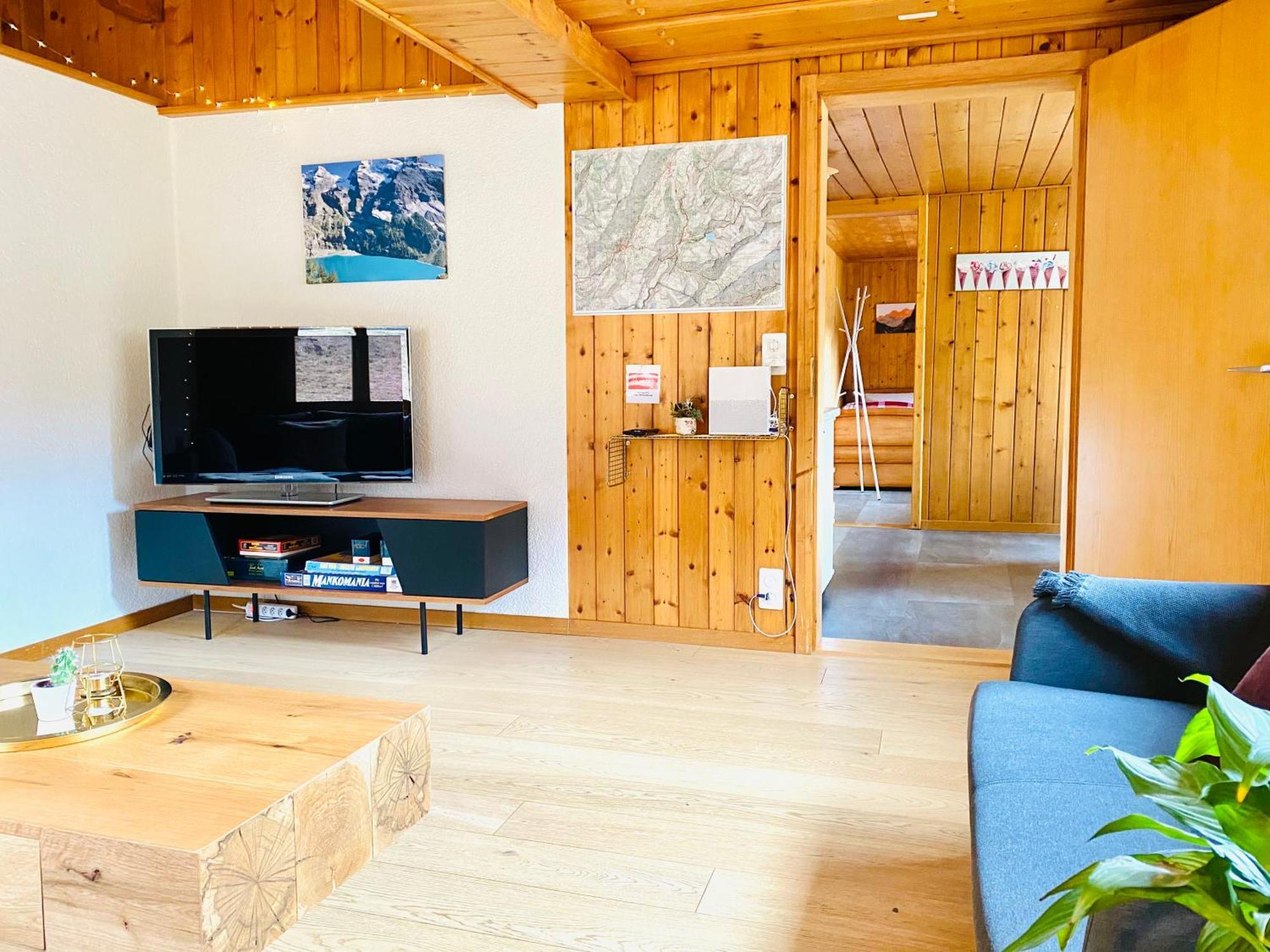 Cozy Apartment In Vintage House In Kandersteg Exteriör bild