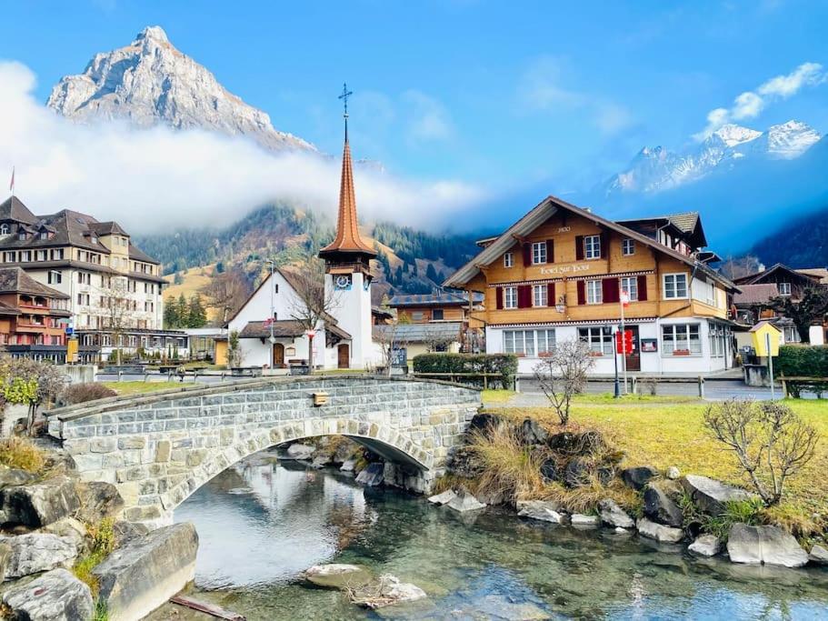 Cozy Apartment In Vintage House In Kandersteg Exteriör bild