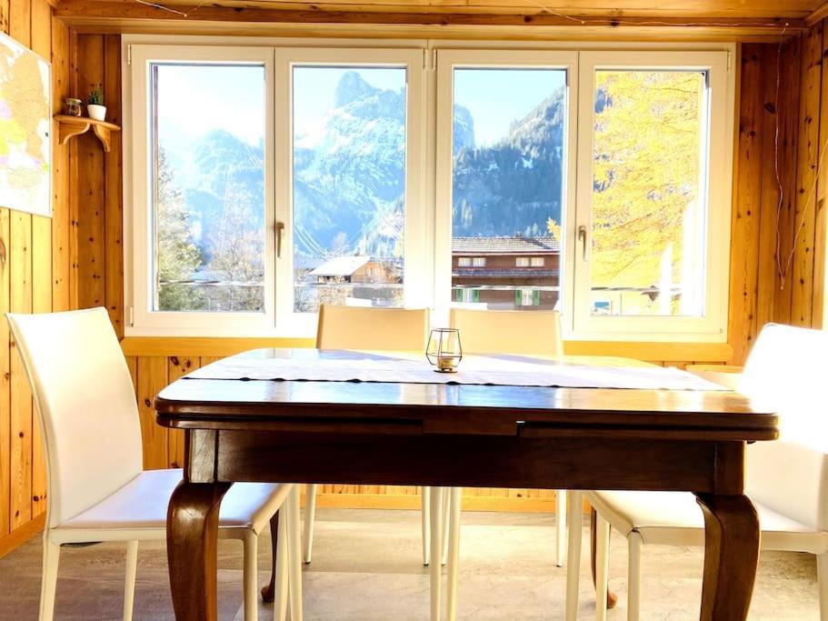 Cozy Apartment In Vintage House In Kandersteg Exteriör bild