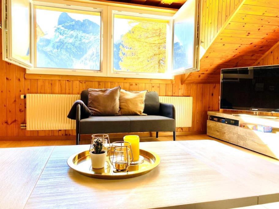 Cozy Apartment In Vintage House In Kandersteg Exteriör bild
