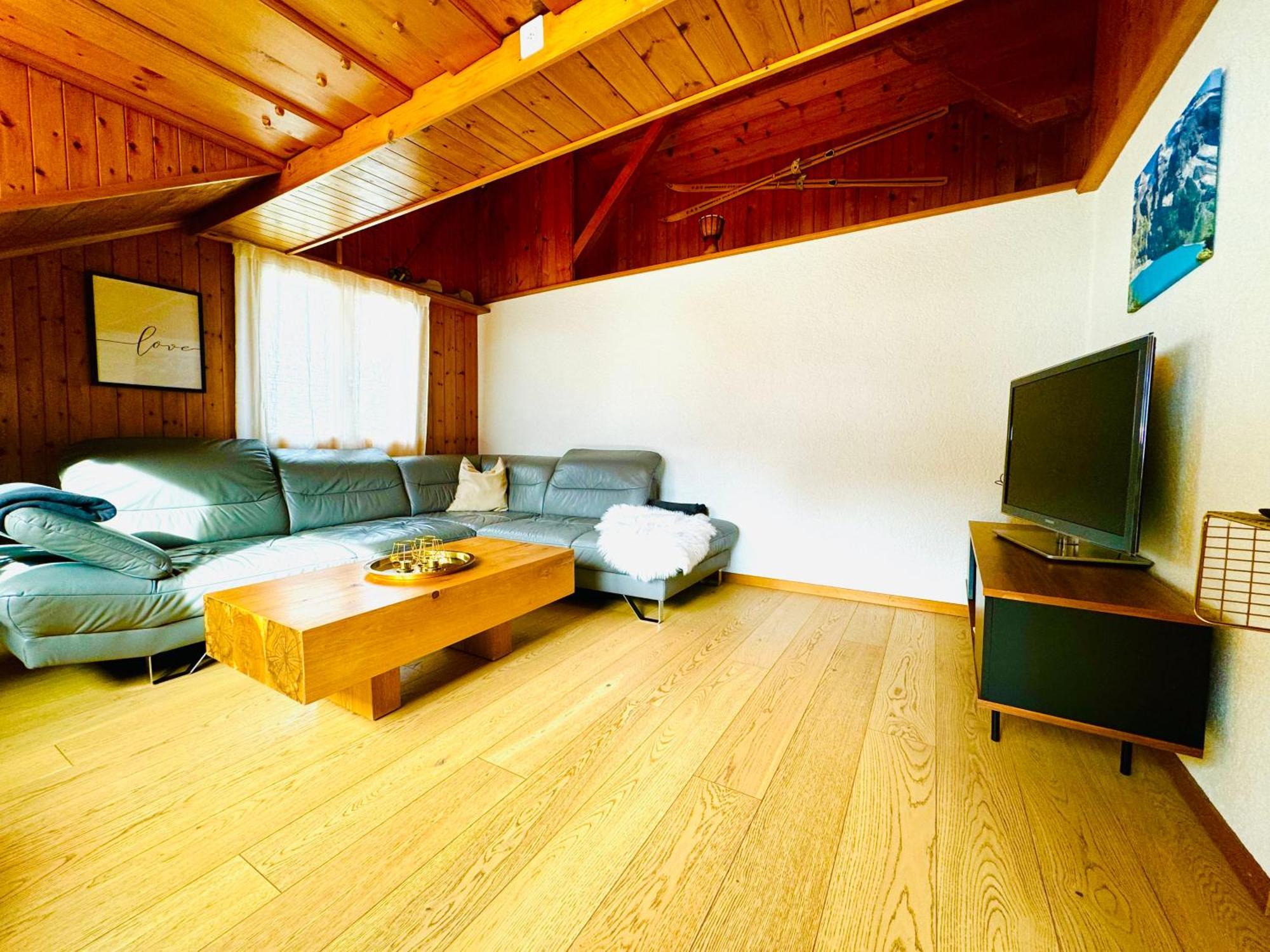 Cozy Apartment In Vintage House In Kandersteg Exteriör bild
