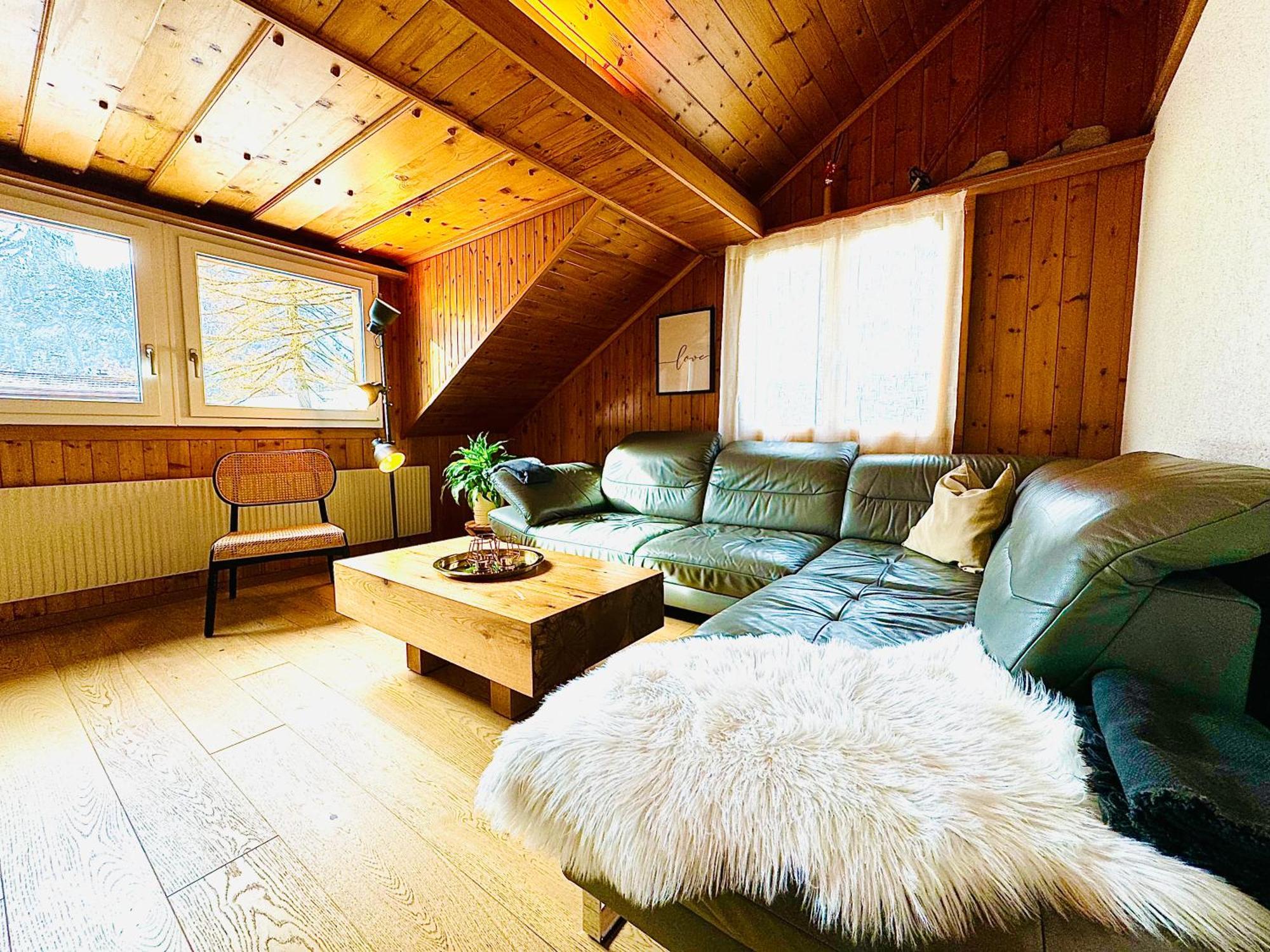 Cozy Apartment In Vintage House In Kandersteg Exteriör bild