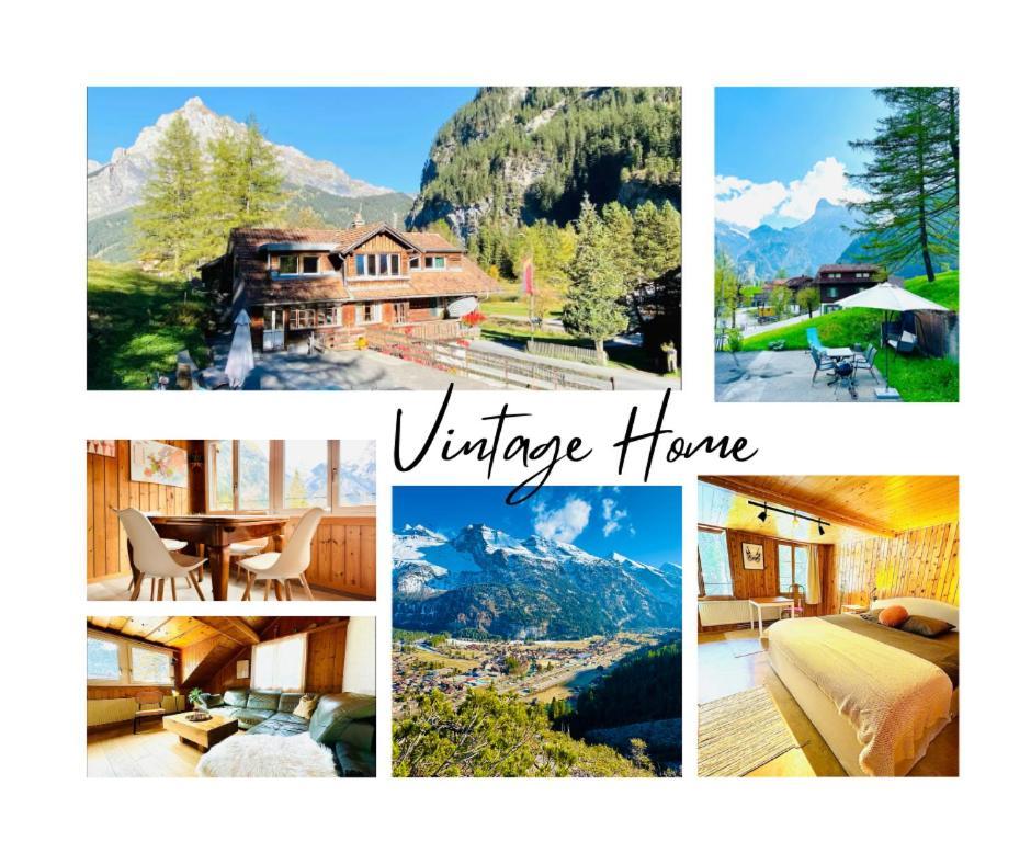 Cozy Apartment In Vintage House In Kandersteg Exteriör bild